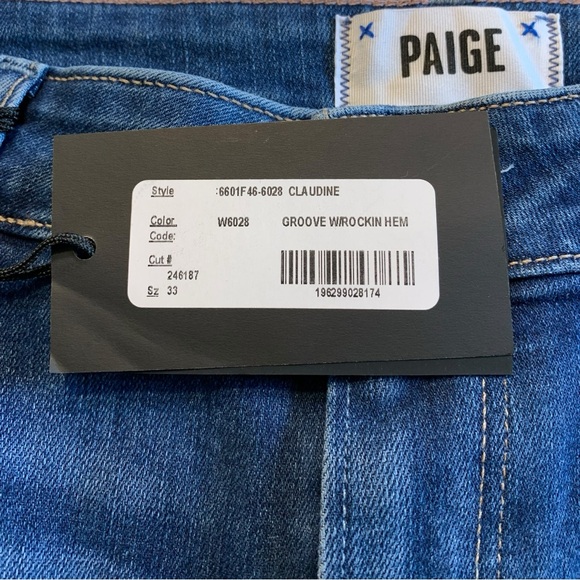 Paige Jeans Claudine Flare Jean Size 33 NWT - Picture 7 of 14